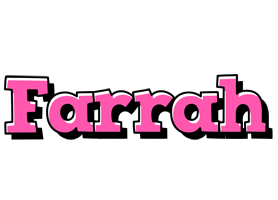 Farrah girlish logo