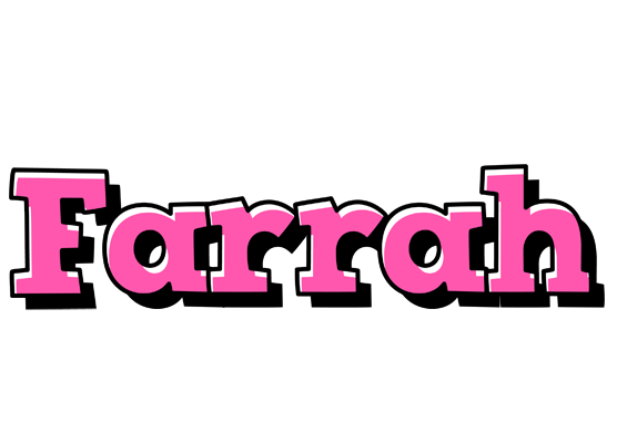 Farrah girlish logo
