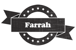 Farrah grunge logo