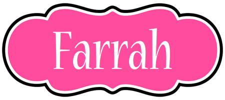 Farrah invitation logo