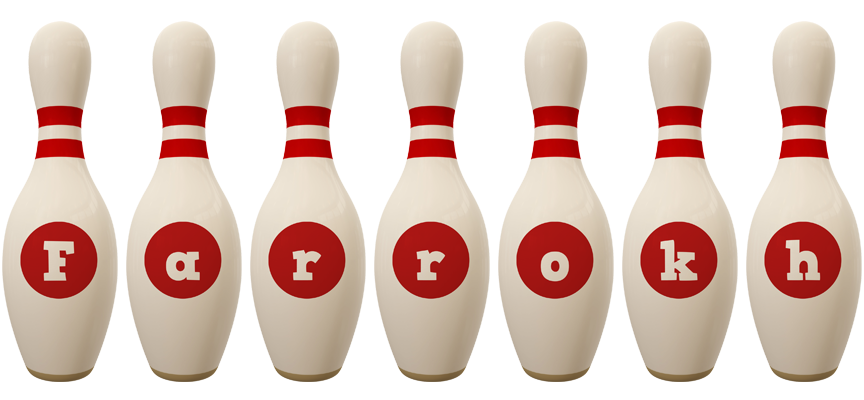 Farrokh bowling-pin logo