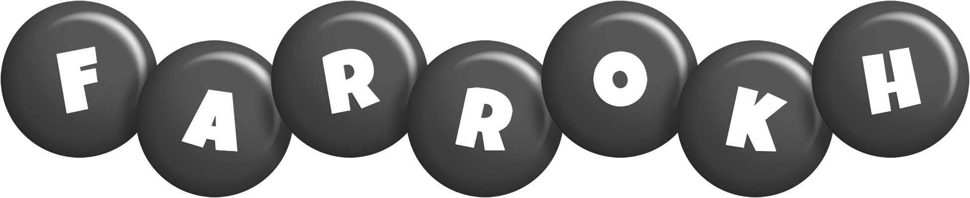 Farrokh candy-black logo