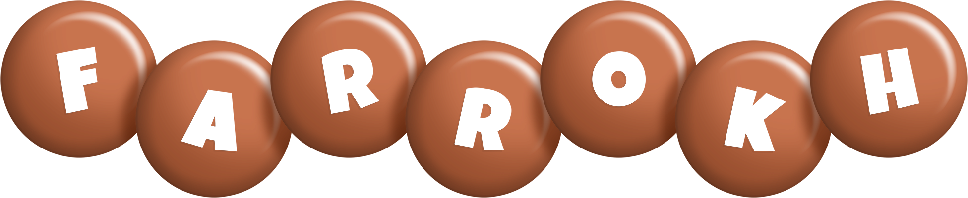 Farrokh candy-brown logo