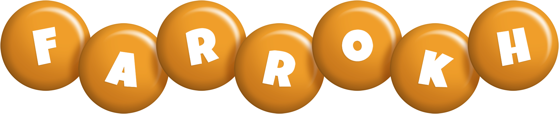 Farrokh candy-orange logo