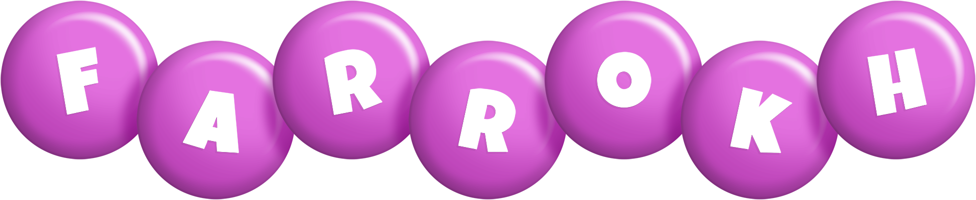 Farrokh candy-purple logo