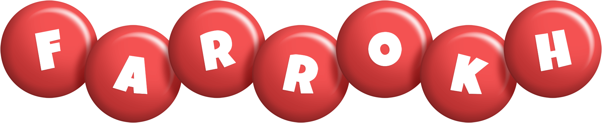 Farrokh candy-red logo