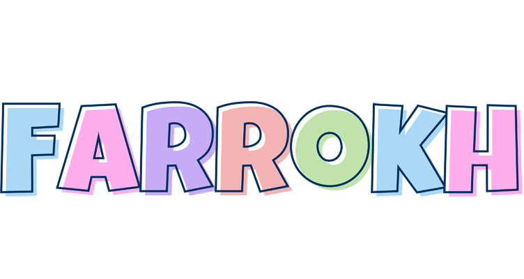 Farrokh pastel logo