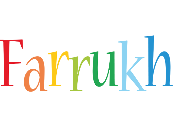 Farrukh birthday logo