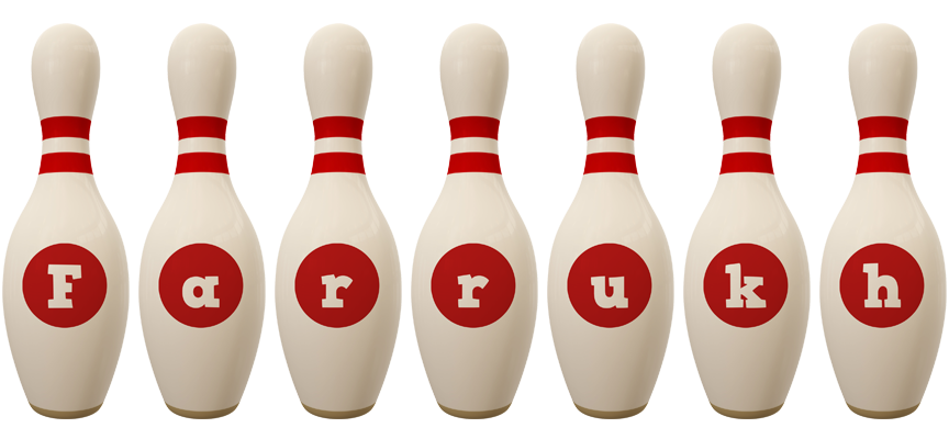 Farrukh bowling-pin logo