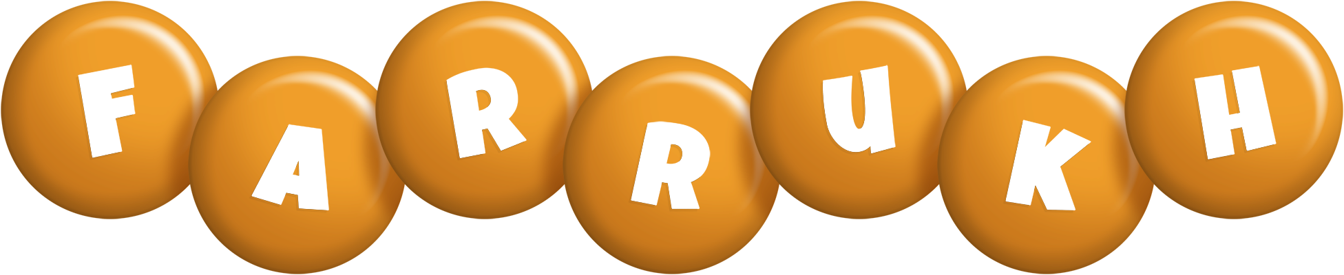 Farrukh candy-orange logo