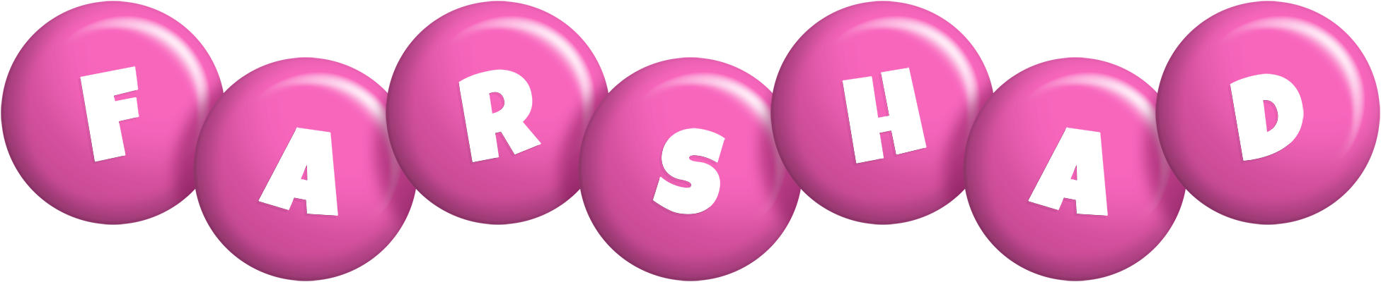 Farshad candy-pink logo