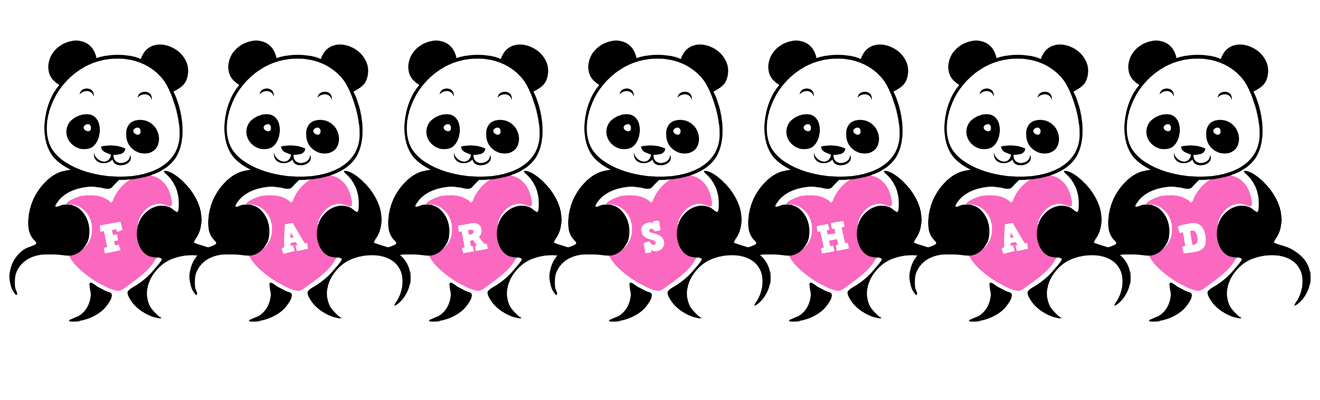 Farshad love-panda logo