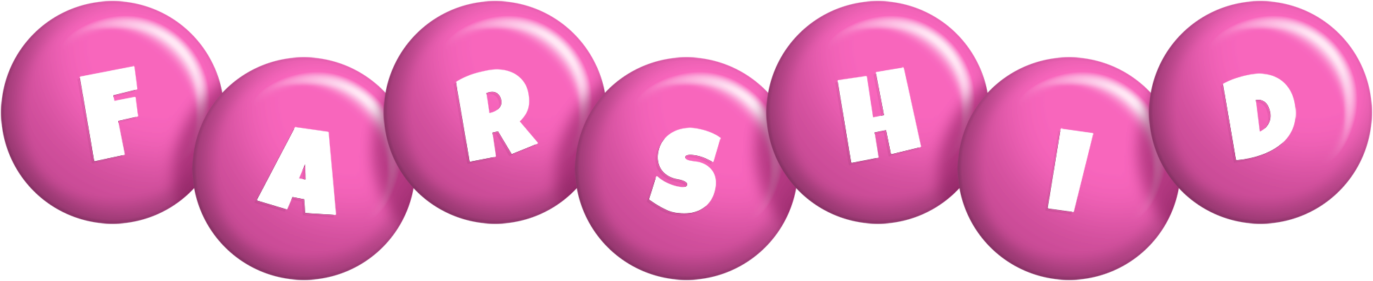 Farshid candy-pink logo