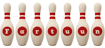 Fartuun bowling-pin logo