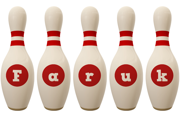 Faruk bowling-pin logo