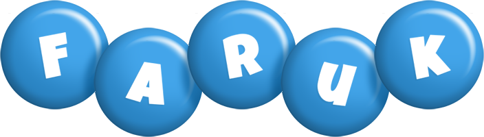 Faruk candy-blue logo