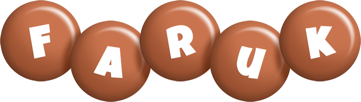 Faruk candy-brown logo