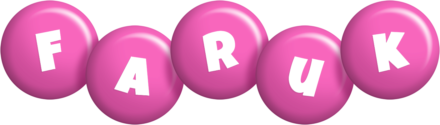 Faruk candy-pink logo