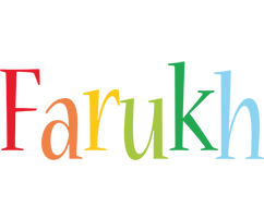 Farukh birthday logo