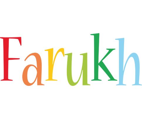 Farukh birthday logo