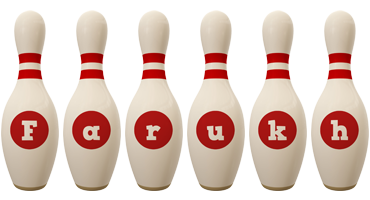 Farukh bowling-pin logo