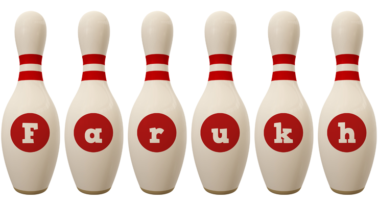 Farukh bowling-pin logo
