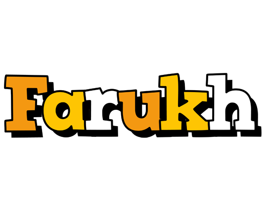 Farukh cartoon logo