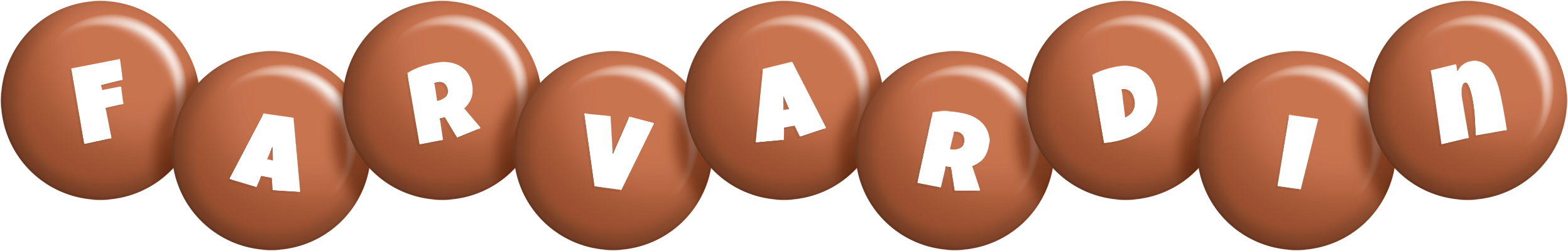 Farvardin candy-brown logo