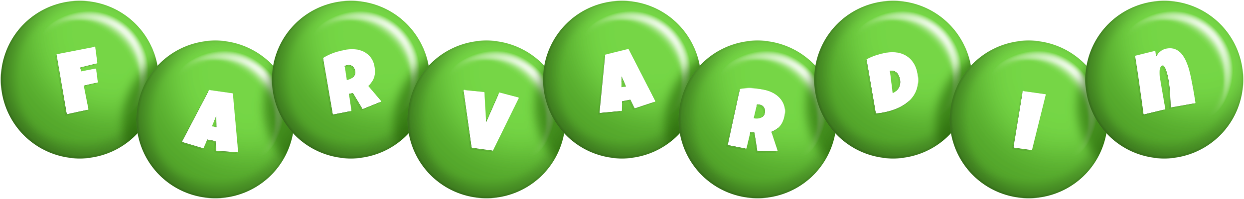 Farvardin candy-green logo