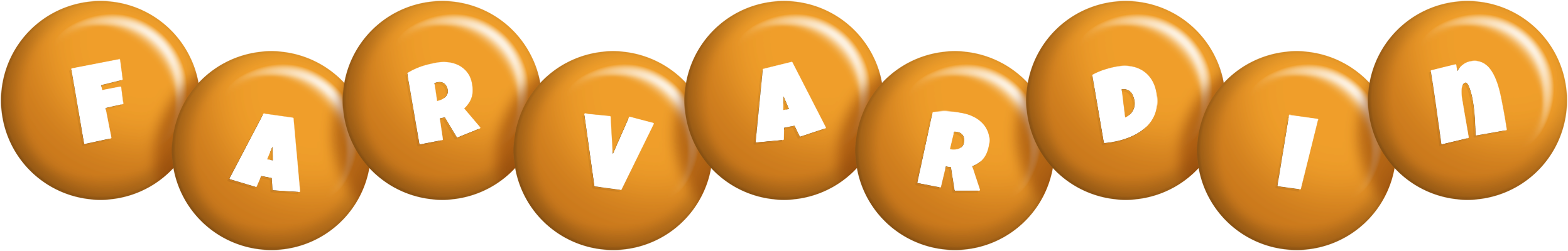 Farvardin candy-orange logo