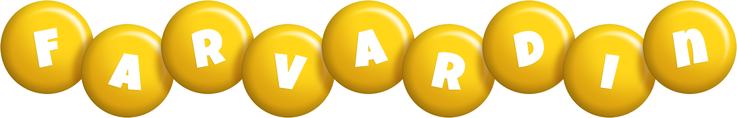 Farvardin candy-yellow logo
