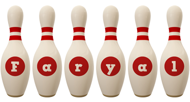 Faryal bowling-pin logo