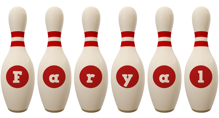 Faryal bowling-pin logo