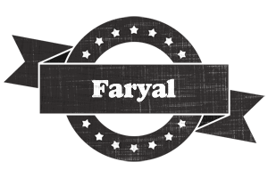 Faryal grunge logo