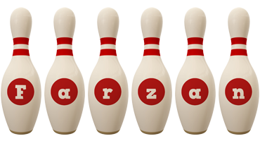 Farzan bowling-pin logo