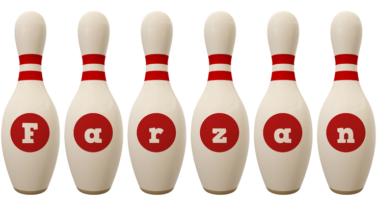 Farzan bowling-pin logo