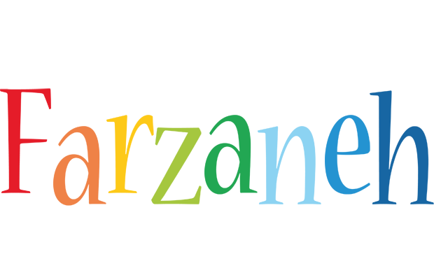 Farzaneh birthday logo