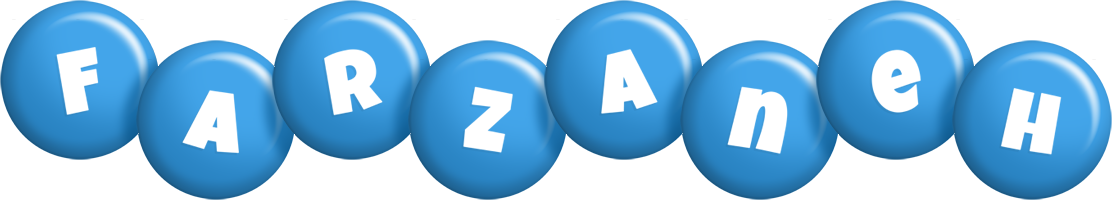 Farzaneh candy-blue logo