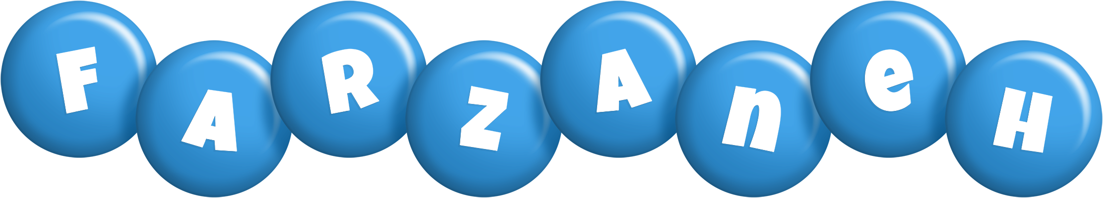 Farzaneh candy-blue logo