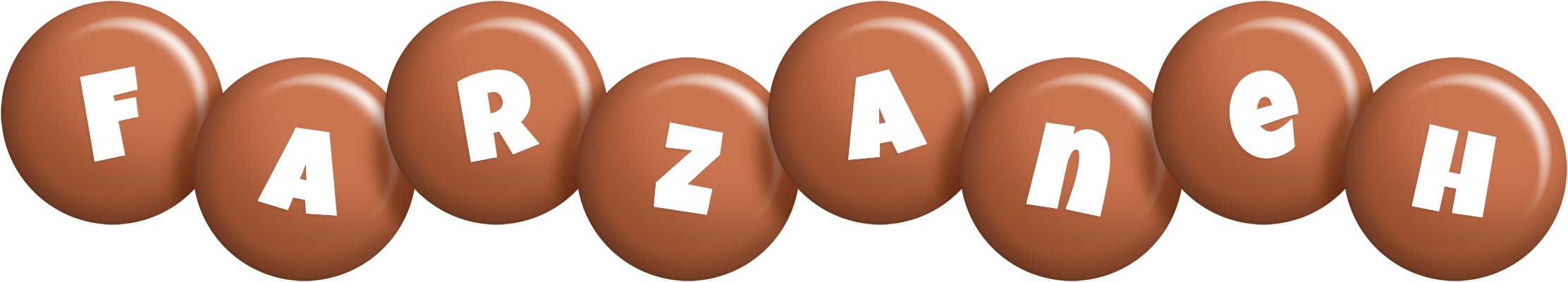 Farzaneh candy-brown logo