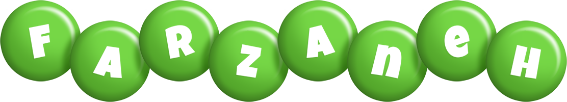 Farzaneh candy-green logo