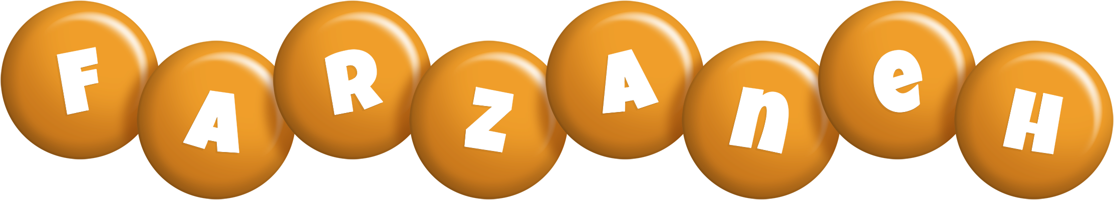 Farzaneh candy-orange logo