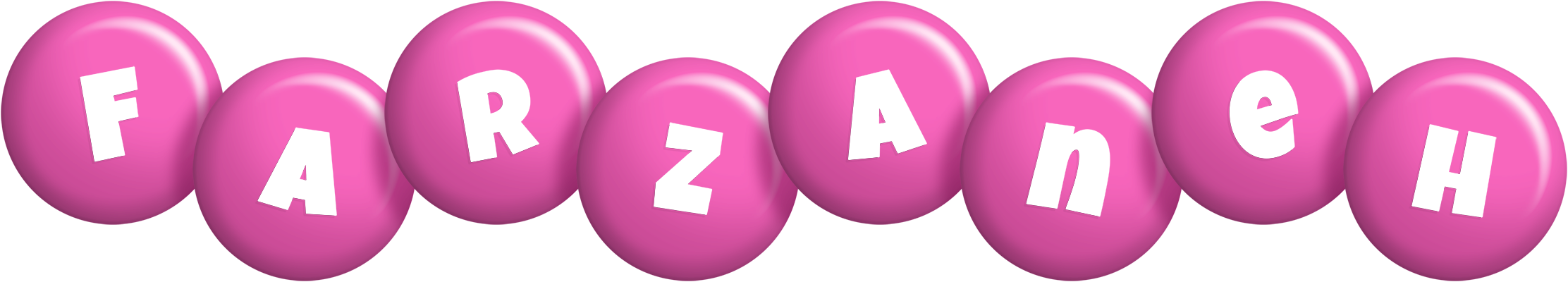 Farzaneh candy-pink logo
