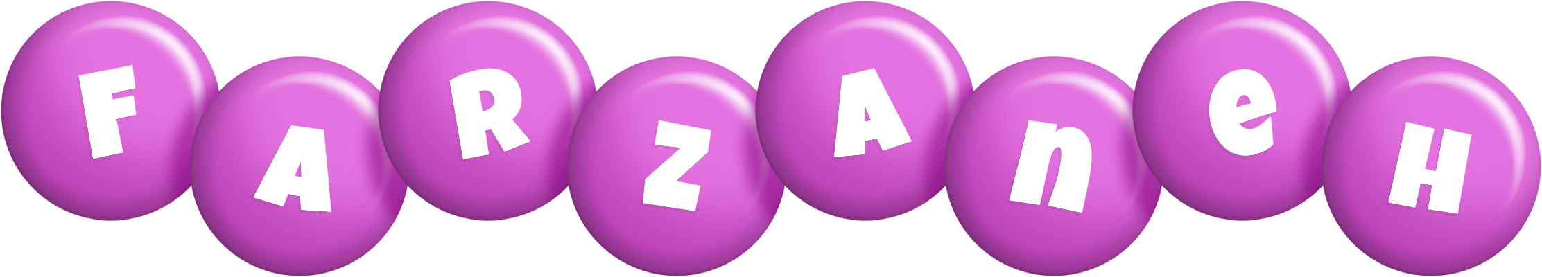 Farzaneh candy-purple logo