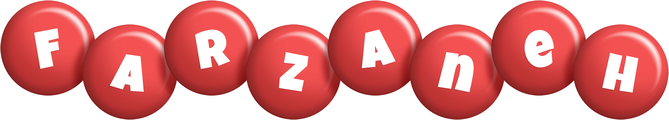 Farzaneh candy-red logo