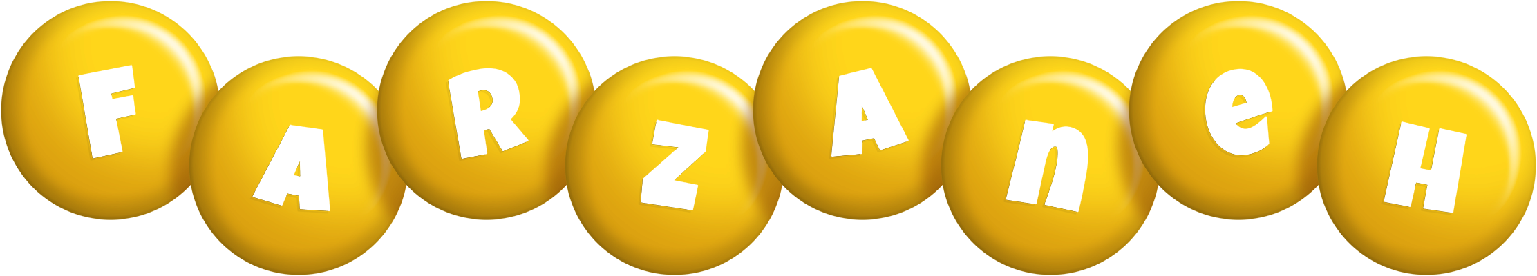 Farzaneh candy-yellow logo