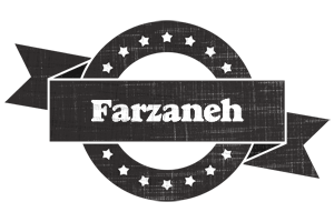 Farzaneh grunge logo