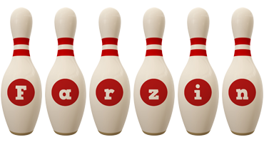 Farzin bowling-pin logo