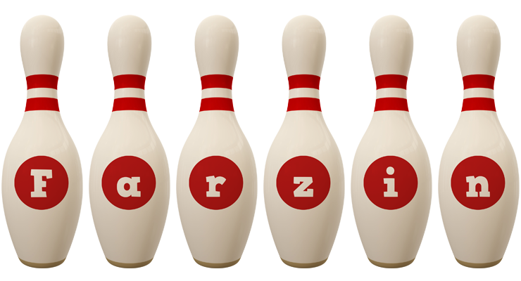 Farzin bowling-pin logo