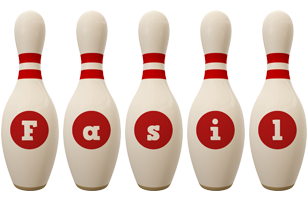 Fasil bowling-pin logo